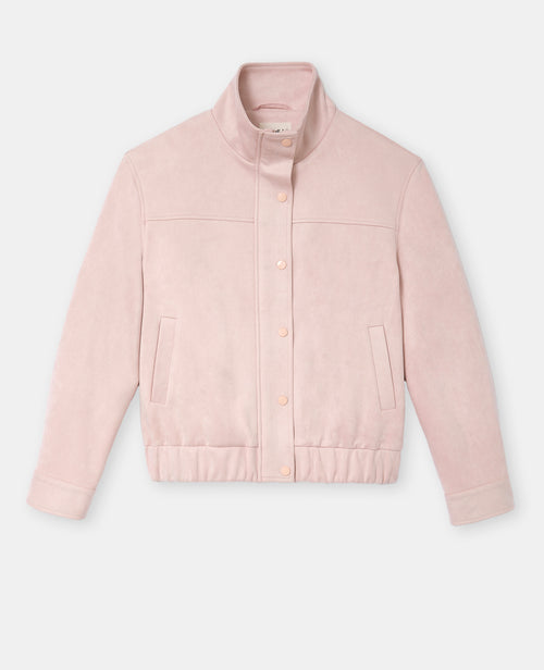 Veste en suédine col montant - PIMKIE - 4