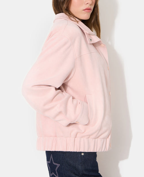 Veste en suédine col montant - PIMKIE - 7