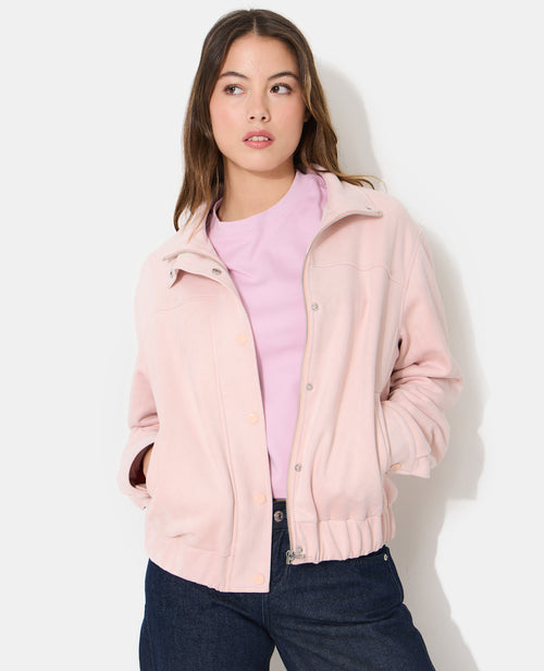 Veste en suédine col montant - PIMKIE - 8