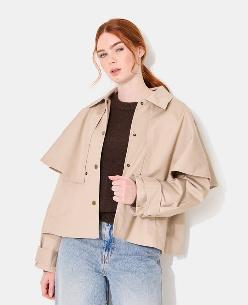Veste effet trench avec cape - PIMKIE - 2