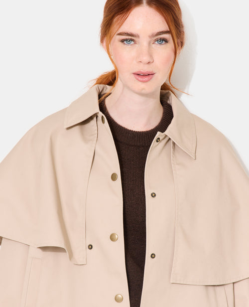 Veste effet trench avec cape - PIMKIE - 3