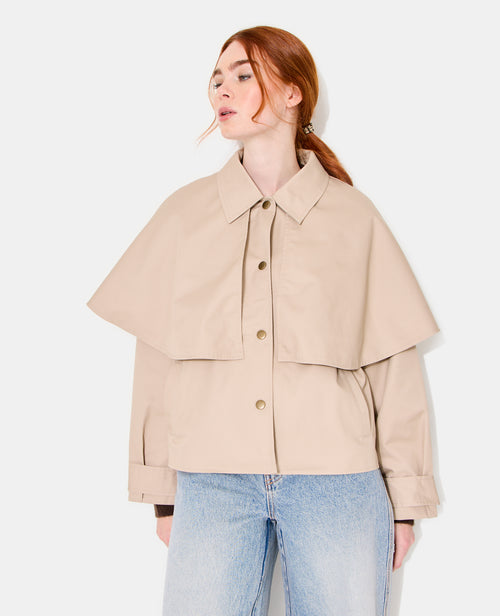Veste effet trench avec cape - PIMKIE - 5