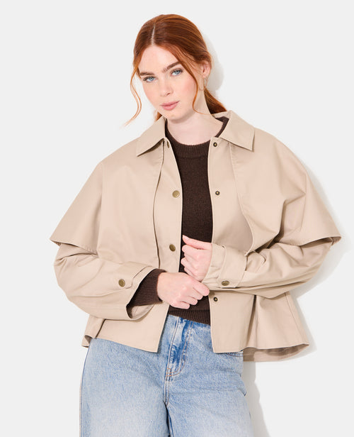 Veste effet trench avec cape - PIMKIE - 7