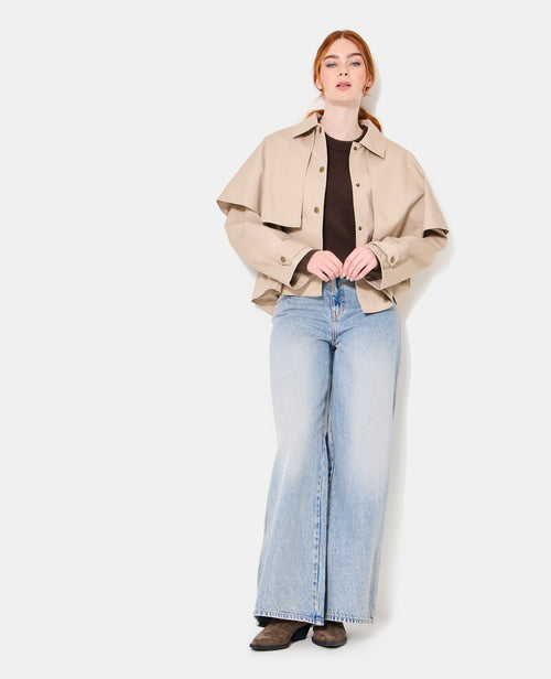 Veste effet trench avec cape - PIMKIE - 8