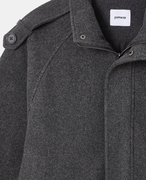 Blouson col montant effet drap de laine - PIMKIE - 10