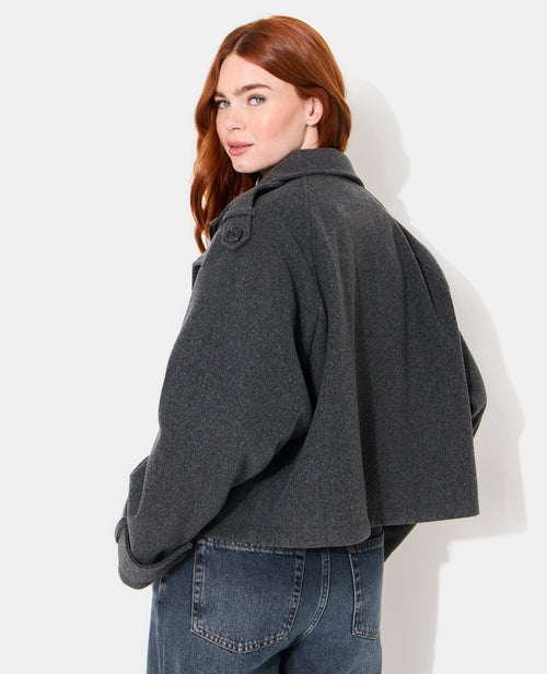 Blouson col montant effet drap de laine - PIMKIE - 6