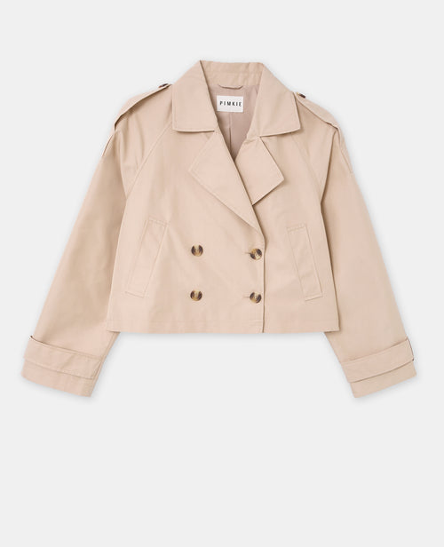 Trench court boutonnage croisé - PIMKIE - 4