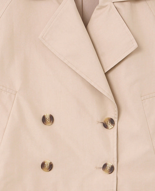 Trench court boutonnage croisé - PIMKIE - 6
