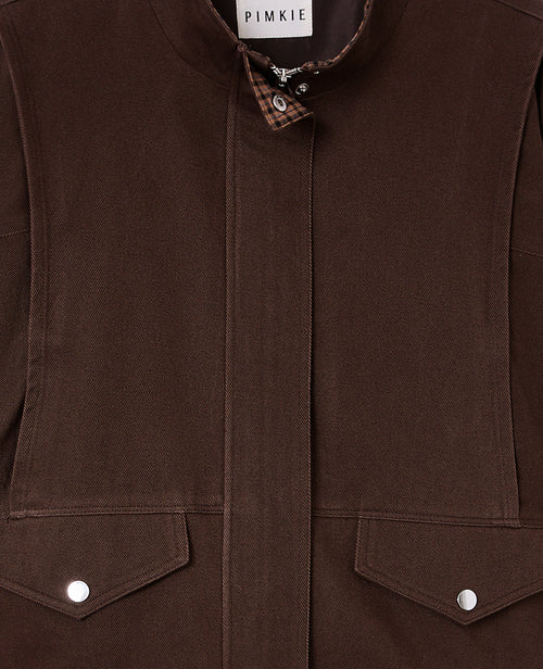 Blouson col montant doublure motif carreaux - PIMKIE - 7