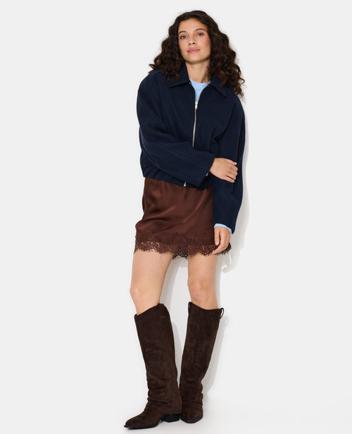 Blouson drap de laine avec zip - PIMKIE - 3