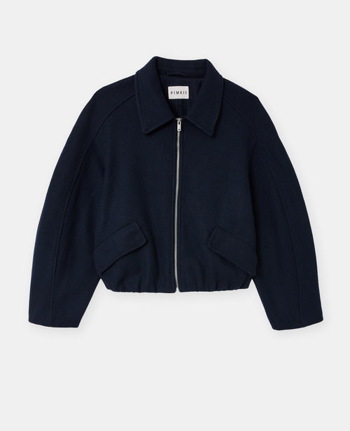 Blouson drap de laine avec zip - PIMKIE - 4