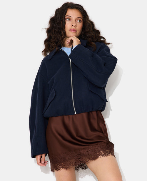 Blouson drap de laine avec zip - PIMKIE - 5
