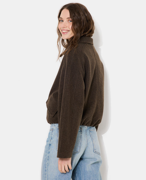 Blouson drap de laine avec zip - PIMKIE - 6