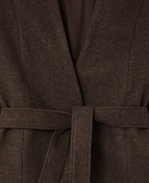 Manteau court drap de laine avec ceinture - PIMKIE - 9