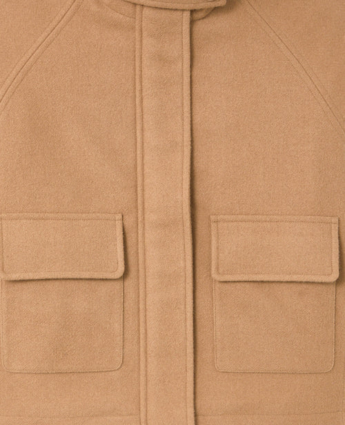 Manteau court drap de laine avec col montant - PIMKIE - 3