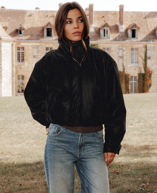 Blouson simili effet peau de pêche - PIMKIE - 1