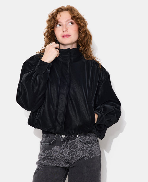 Blouson simili effet peau de pêche - PIMKIE - 1