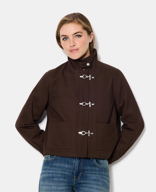 Veste en toile avec attaches façon brandebourg - PIMKIE - 1