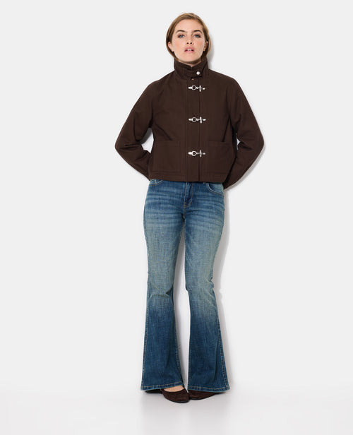 Veste en toile avec attaches façon brandebourg - PIMKIE - 3