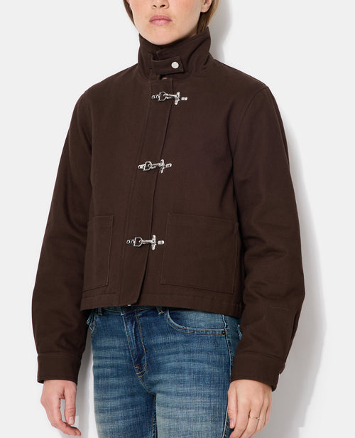 Veste en toile avec attaches façon brandebourg - PIMKIE - 5