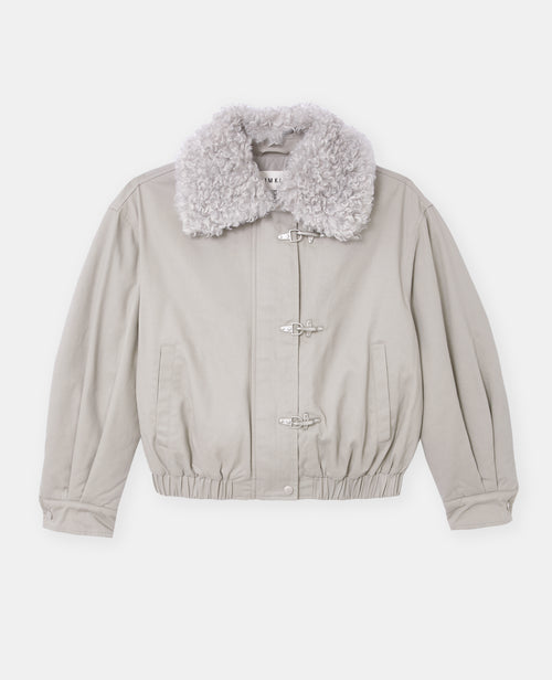 Blouson avec col fourrure et boutons fantaisie - PIMKIE - 4