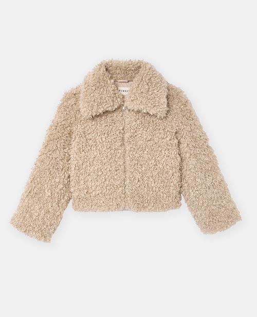 Manteau court en fourrure bouclette - PIMKIE - 4