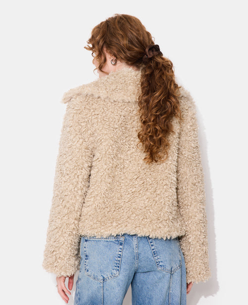 Manteau court en fourrure bouclette - PIMKIE - 6