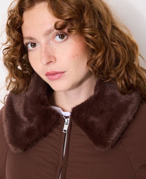 Blouson doudoune avec col fourrure - PIMKIE - 2