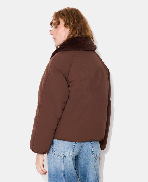 Blouson doudoune avec col fourrure - PIMKIE - 6