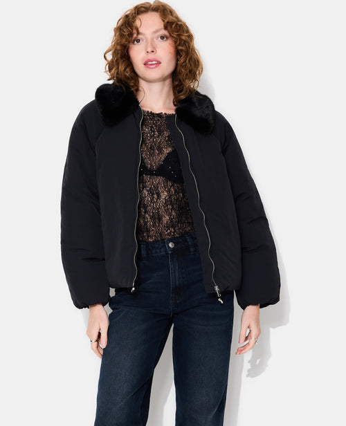 Blouson doudoune avec col fourrure - PIMKIE - 5