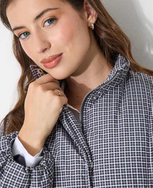 Blouson doudoune à carreaux avec col montant - PIMKIE - 2