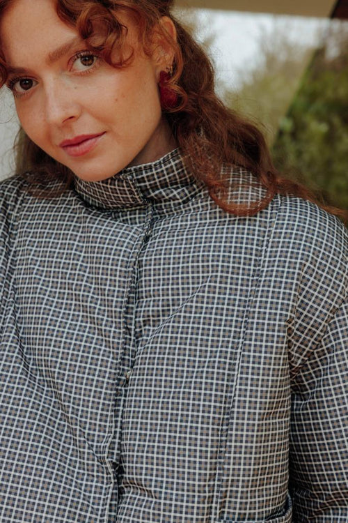 Blouson doudoune à carreaux avec col montant - PIMKIE - 2