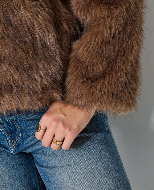 Manteau court en fausse fourrure - PIMKIE - 2