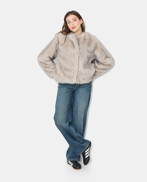 Manteau court en fausse fourrure - PIMKIE - 3
