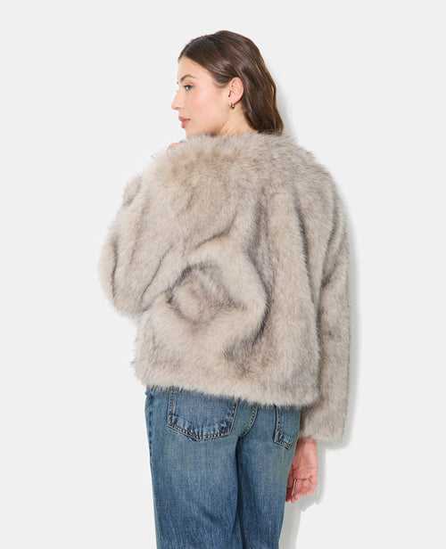 Manteau court en fausse fourrure - PIMKIE - 6