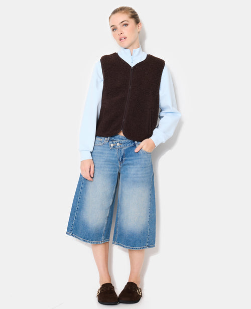 Veste sans manches zippée en sherpa - PIMKIE - 3