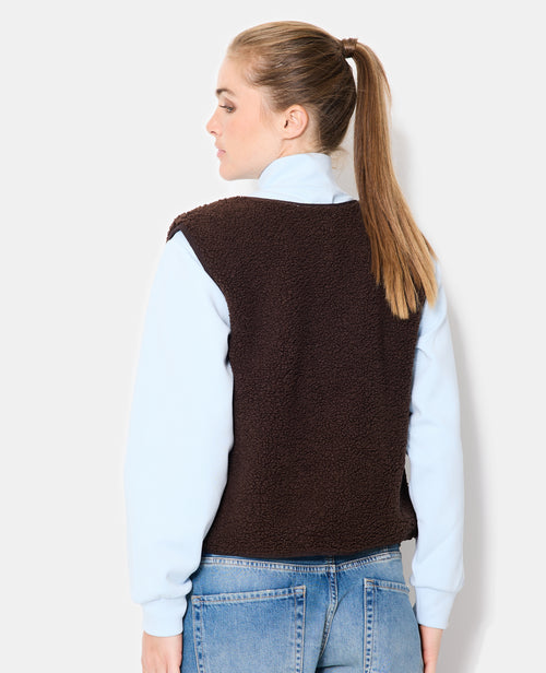 Veste sans manches zippée en sherpa - PIMKIE - 6