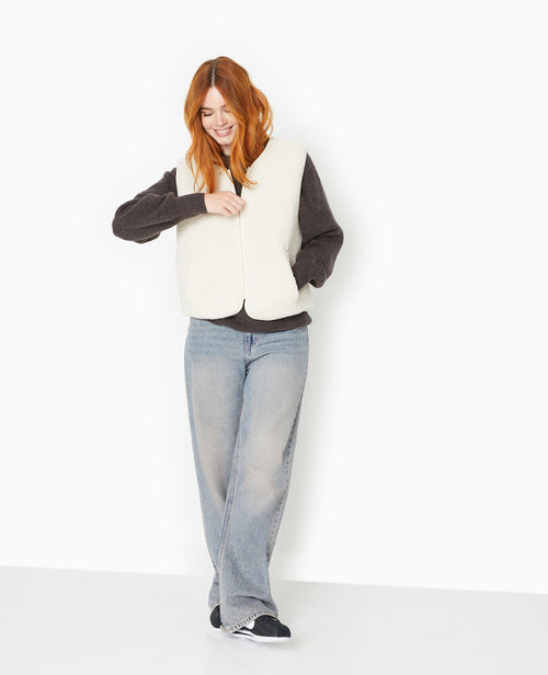 Gilet sans manches en sherpa effet mouton - PIMKIE - 2
