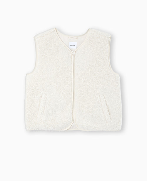 Gilet sans manches en sherpa effet mouton - PIMKIE - 4