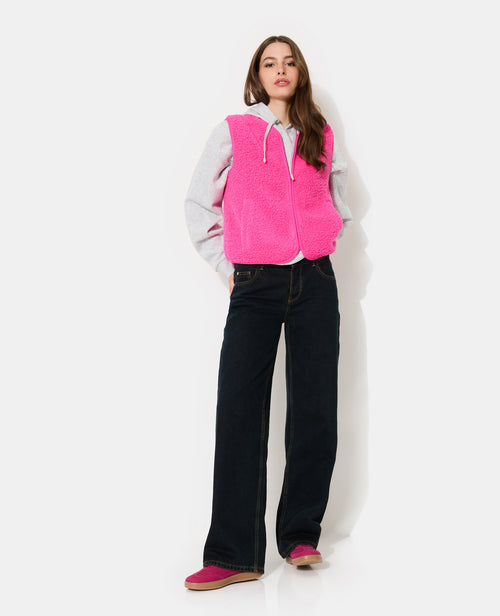 Veste sans manches zippée en sherpa - PIMKIE - 2