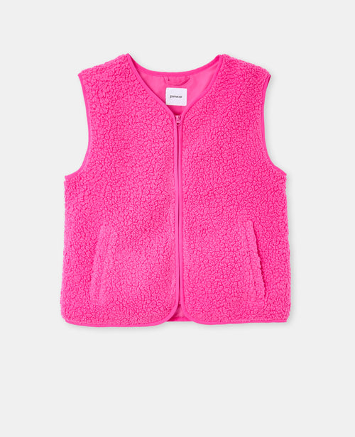Veste sans manches zippée en sherpa - PIMKIE - 4
