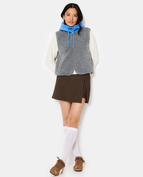 Veste sans manches zippée en sherpa - PIMKIE - 3