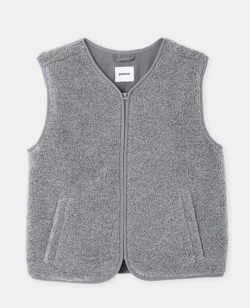 Veste sans manches zippée en sherpa - PIMKIE - 4