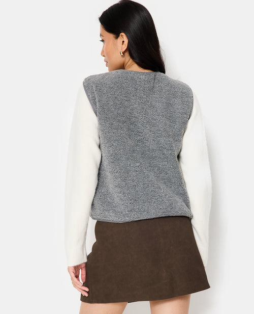 Veste sans manches zippée en sherpa - PIMKIE - 6