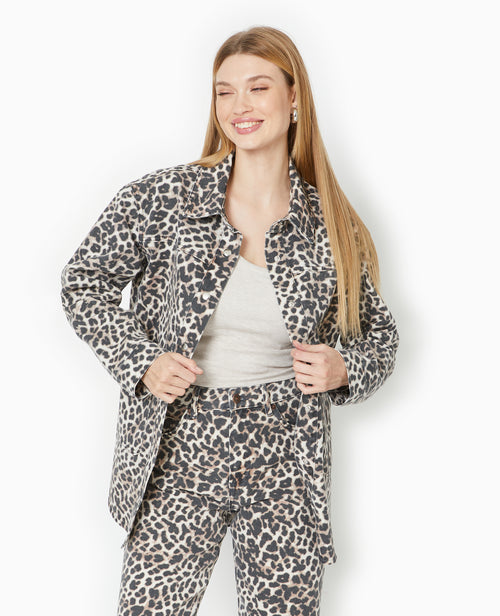 Surchemise en toile motif léopard - PIMKIE - 5