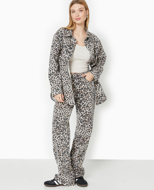 Surchemise en toile motif léopard - PIMKIE - 7