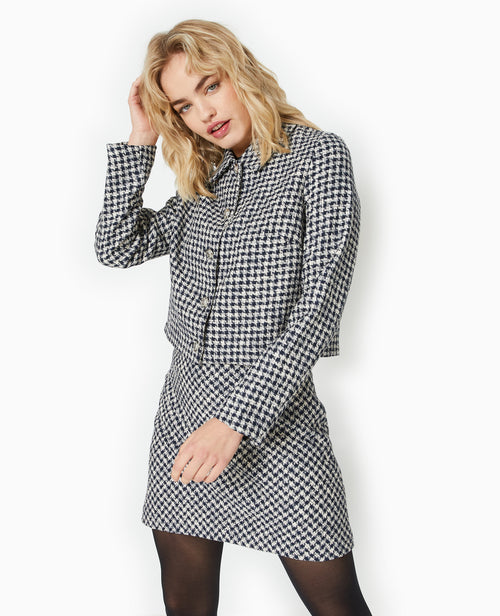 Veste courte boutonnée en tweed - PIMKIE - 2