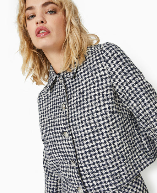 Veste courte boutonnée en tweed - PIMKIE - 7