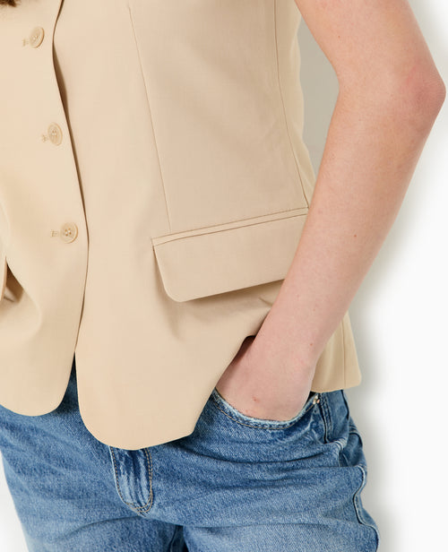 Veste blazer sans manches esprit gilet de barman - PIMKIE - 3