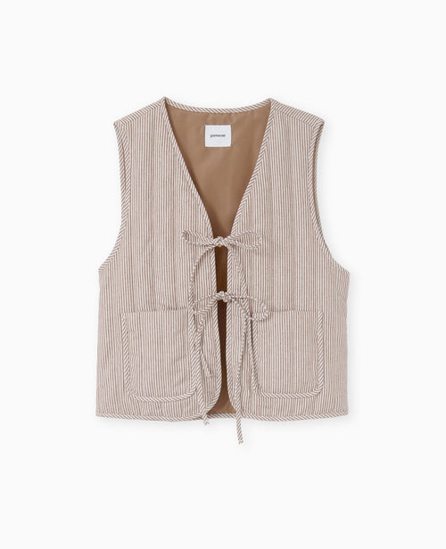 Veste sans manches matelassée avec rayures - PIMKIE - 4